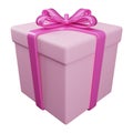 3D rendering of gifts box icon, get reward isolated on white background