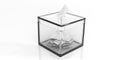 3d rendering glass ballot box