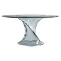 3D Rendering of a Glass Table on Transparent Background - Ai Generated Royalty Free Stock Photo