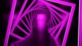 3d rendering, glow lines, tunnels, neon lights, virtual reality Abstract