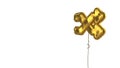 gold balloon symbol of random on white background