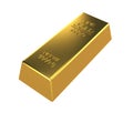 3D Rendering Gold bar