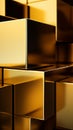 3d rendering of gold bars on a black background Royalty Free Stock Photo