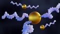 gold nanoparticles (AuNPs) conjugate RNA helix strand