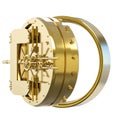 Golden bank vault