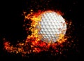 3D rendering, golf ball,