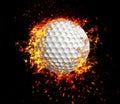 3D rendering, golf ball,