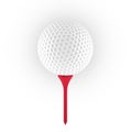 3D rendering of golf ball Royalty Free Stock Photo