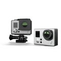 3D rendering of GoPro camera on a white background