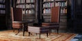 3D Rendering Gothic Library