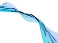 Gradient Blue Water Splashing or Glass Abstract Illustration for Beauty or Healthcare product background