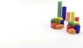 3D rendering graph and pie chart