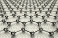 3D rendering of graphene sheet