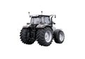 3d rendering gray tractor isolated on white background no shadow