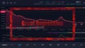 3d rendering of great depression with unclear curve for BG