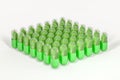 3d rendering, green capsule with leaf in it