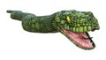 3D Rendering Giant Fantasy Snake on White Royalty Free Stock Photo