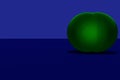 3D rendering of green spheres