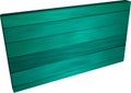 3D rendering ,green wooden background .