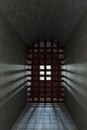 3d rendering of grunge ancient prison cell in the fortress
