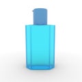 3D Rendering Hand Sanitizer Glass Bottle Mockup