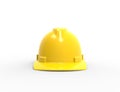 3D rendering of a hard construction safety helmet