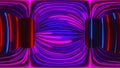 3d rendering of HDRI Cart background. Computer generated abstract composition of colored neon lines