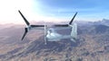 3D rendering of helicopter