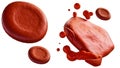 3d rendering of Hemolysis isolated on the white background