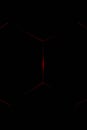 3d Rendering Hexagonal background, depth of field effect. Futuristic cellular