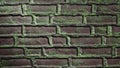 3D rendering. High quality 3D render. Brick texture with moss. Bricks in a concrete wall. Concrete wall. Wall of a wall with many Royalty Free Stock Photo