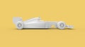 3D rendering of a high speed race car blank template model isolated.