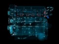 3D rendering, Holographic Particle engine Royalty Free Stock Photo