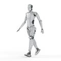 Humanoid robot walk Royalty Free Stock Photo