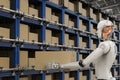 Robots carry boxes