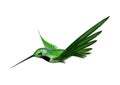 3D Rendering Hummingbird on White