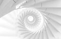 3d rendering. illusion decorating art of White spiral stairs background. Royalty Free Stock Photo