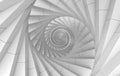 3d rendering. illusion decorating art of White spiral stairs background. Royalty Free Stock Photo