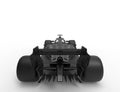 3D rendering illustration of a all black formula race sport car