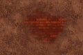 3d rendering - illustration , Background of crack brick wall texture . space for graphic , logo and text