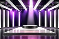 3d rendering illustration Concert stage festival empty space party Background AI generated Royalty Free Stock Photo