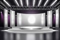 3d rendering illustration Concert stage festival empty space party Background AI generated Royalty Free Stock Photo