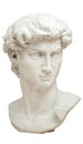 3D rendering illustration of Head of Michelangelo`s David