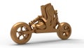 3D rendering - detailed off-road roller skate