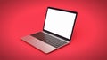 3D Rendering : Illustration of Modern Laptop Notebook Mock Up