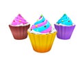 Yummy Cup Cake. Royalty Free Stock Photo