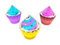 Yummy Cup Cake. Royalty Free Stock Photo