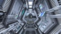 3D rendering of Inside the spaceship