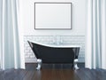 3d rendering interior of a bathroom Royalty Free Stock Photo