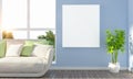 3D Rendering of Interior Living Room